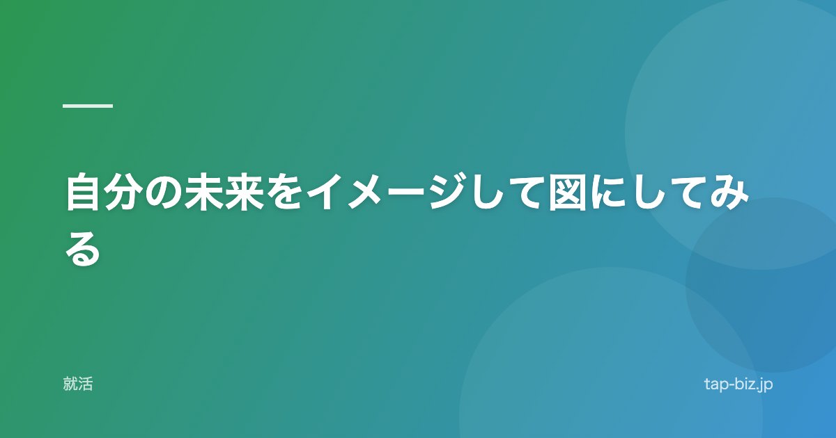 自分の未来をイメージして図にしてみる